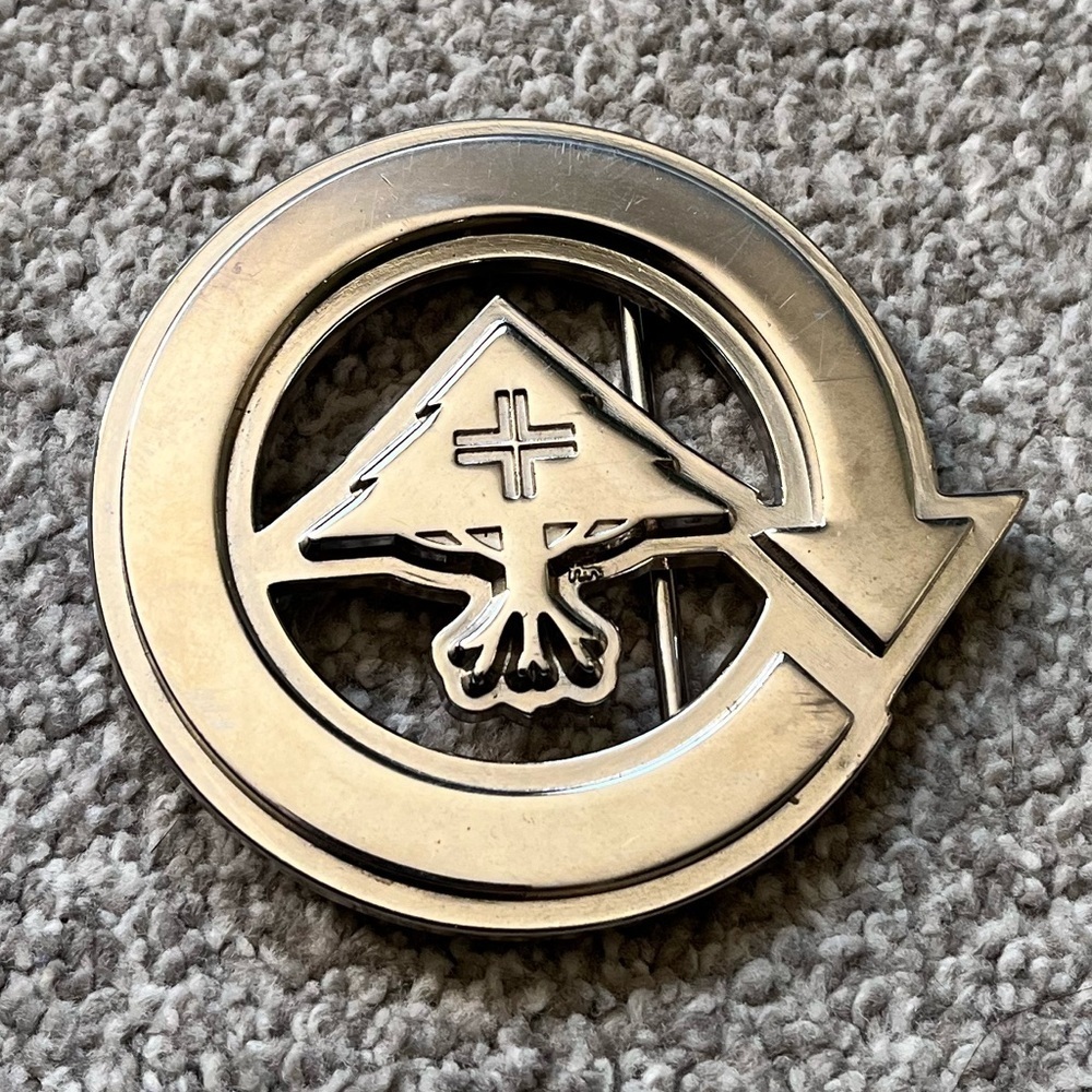 Vintage LRG Lifted Research Group Silver Belt Buckle EUC Y2K Style